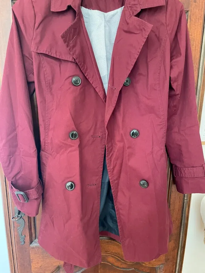 Trench bordeaux - photo numéro 3