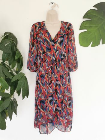 Robe multicolore effet feuillage La halle Taille 38