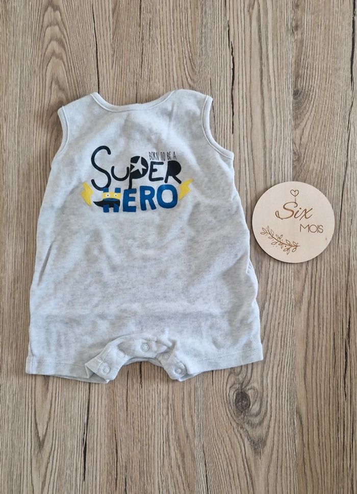 Combinaison short bebe garcon 6mois