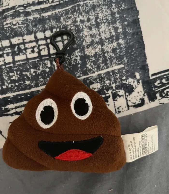 Porte-clés peluche sonore Emoji Monsieur Poop