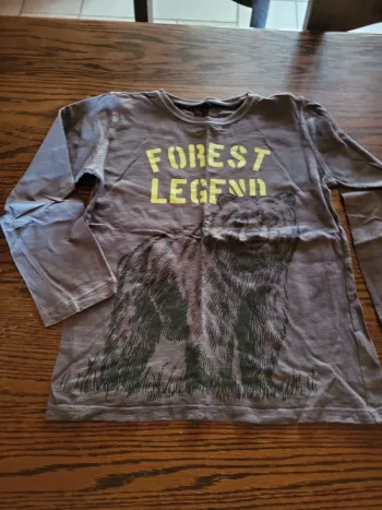 Tee-shirt manche longue marron