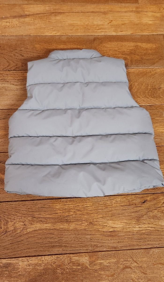 Veste sans manches bleue taille 68cm (6 mois) - photo numéro 3