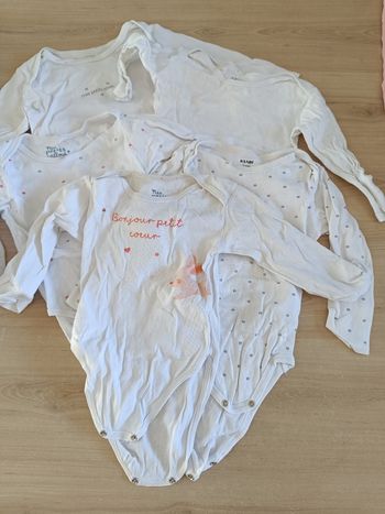 Lot de 10 bodies manches longues
