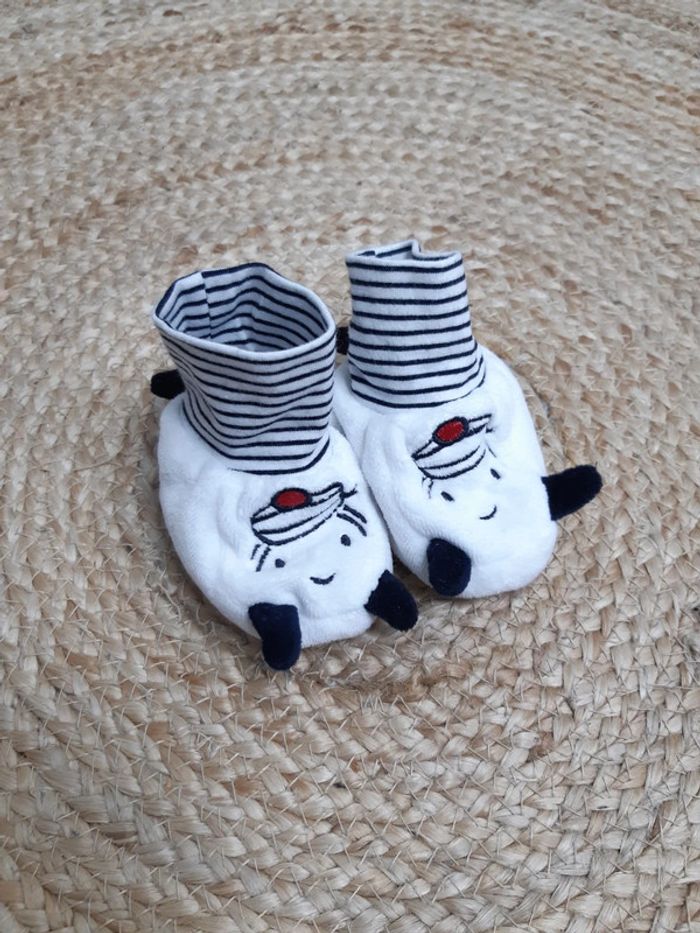 Paire de chaussons Terre de marins 3/6 mois