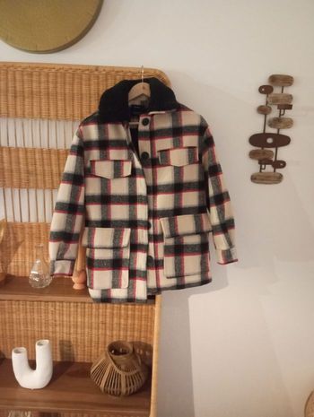 Veste doublée carreaux 