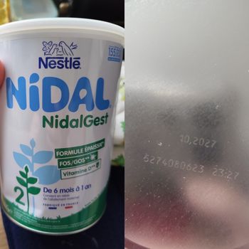 Lait Nestle nidal 2 ( 3 boîtes )