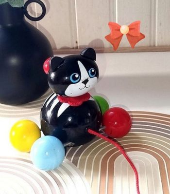 🔴 Vilac Jouet à tirer Minou le Chat