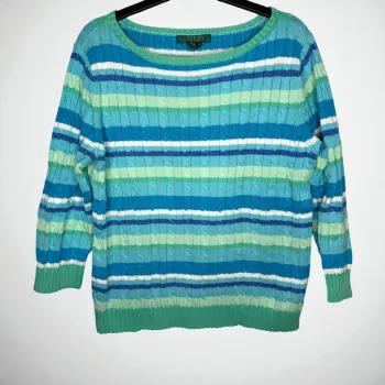 💚 pull torsadé Lauren / Ralph Lauren - multicolore - TM 💚