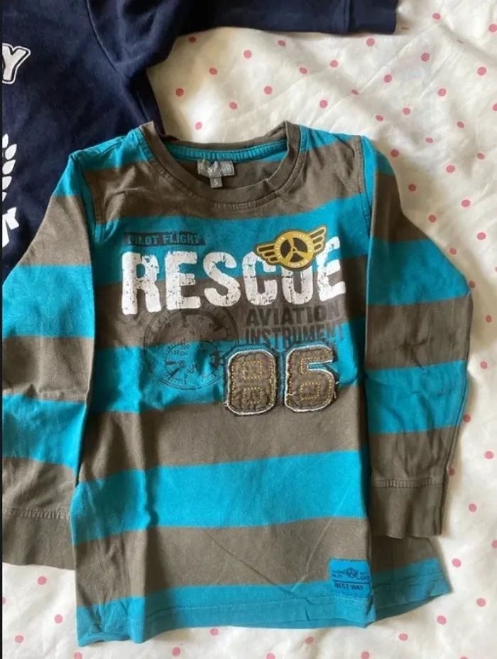 pull et tee shirt garcon 5 ans - photo numéro 2