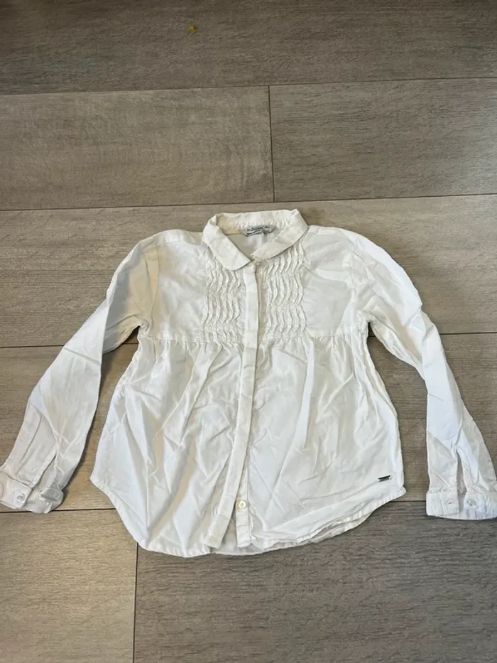 Chemise fille blanche 6 ans Mayoral