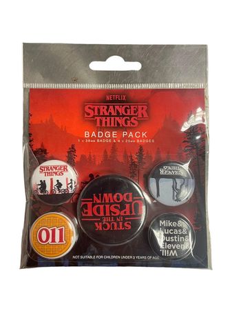 Badge pack Stranger Things x 5 badges neuf