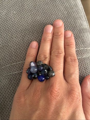 Bague bleu nuit