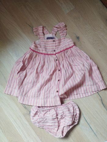 Robe et culotte été fille sergent major 18 mois