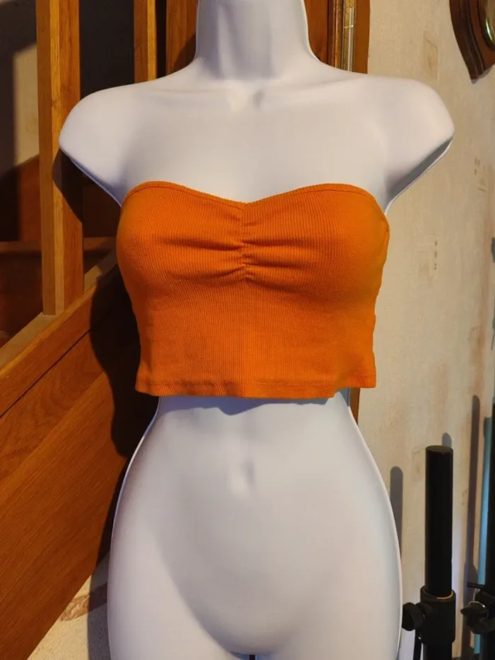 Crop top orange Jennyfer