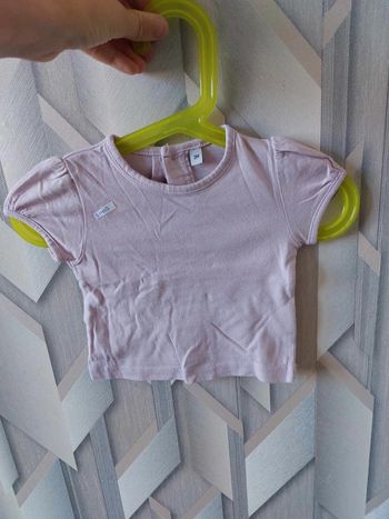 tee shirt manche court lilas
