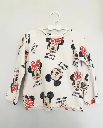 T-shirt manches longues Minnie & Mickey Mouse 3/4 ans - Zara X Disney