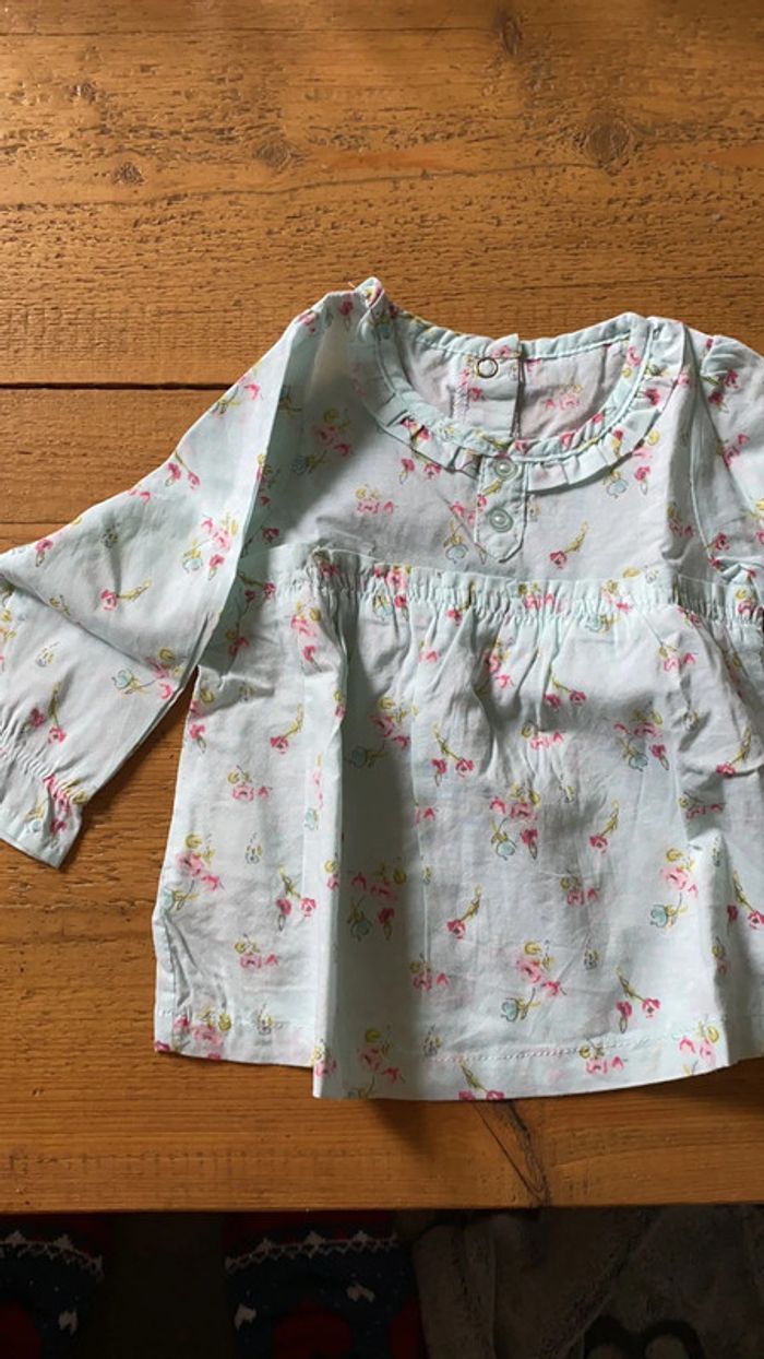 Tunique tape à l’œil 6 mois vert