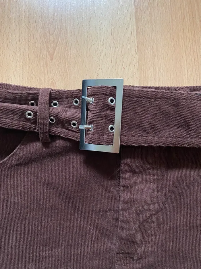 Jupe en velours marron - Boutique Indépendante - photo numéro 7