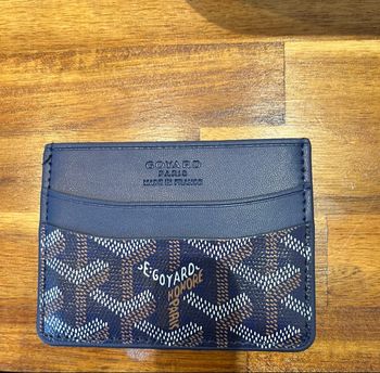 Porte carte goyard bleu marine 