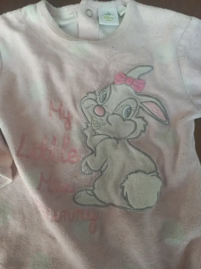Pyjama velour "panpan" Disney 12mois 74cm - photo numéro 2