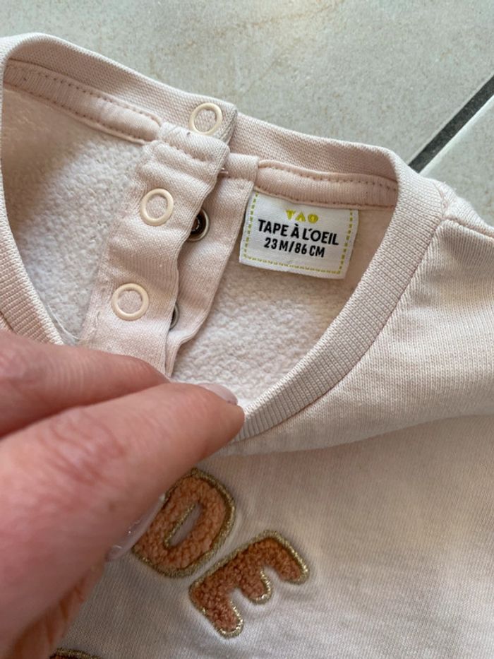 Pull sweat fille rose pastel Tape à l’œil 23 mois - photo numéro 9