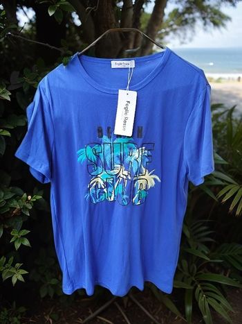 Tee shirt surf mixte FOGLIE ROSSE