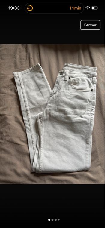 Jean Zara blanc 