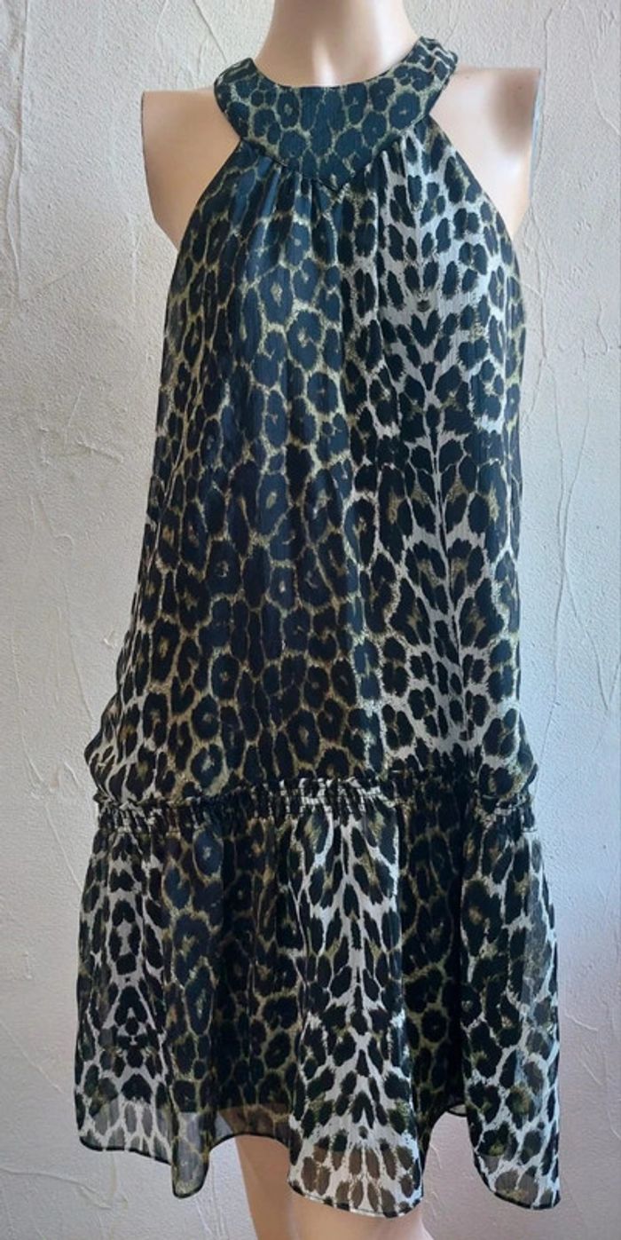 Robe à motif léopard chic Taille S/M