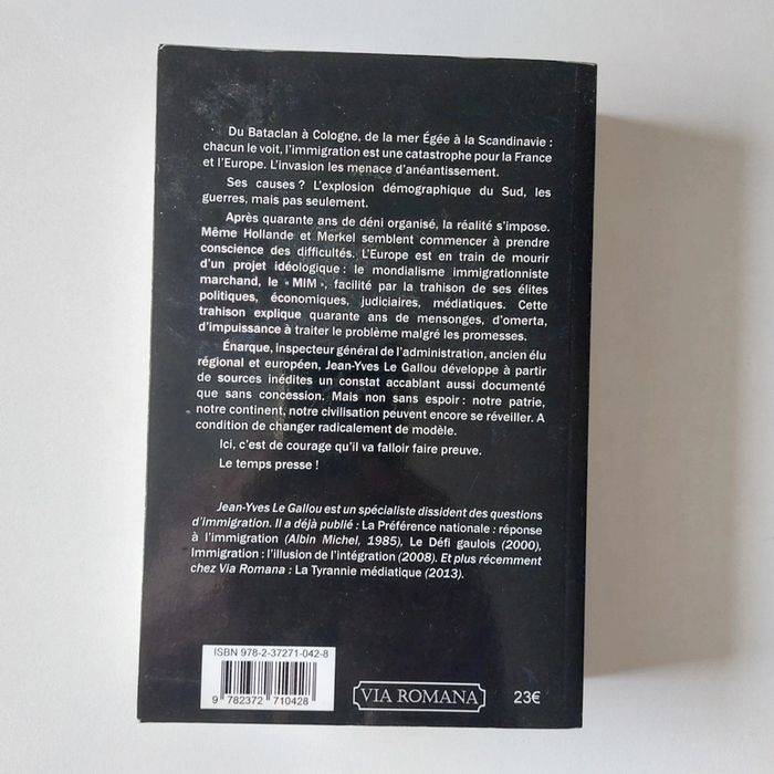Livre - Immigration : la catastrophe. Que faire ? - photo numéro 2