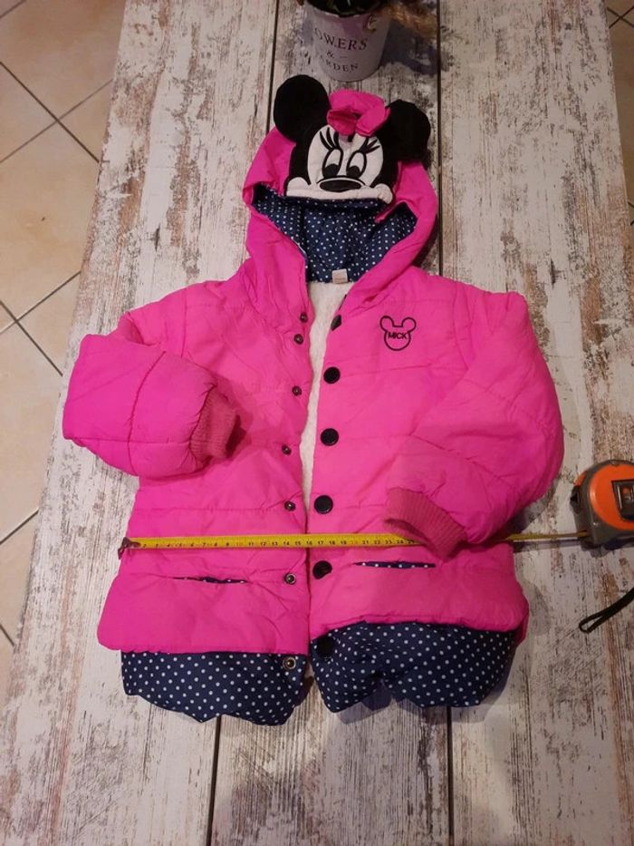 Blouson molontonné rose et a pois Minnie