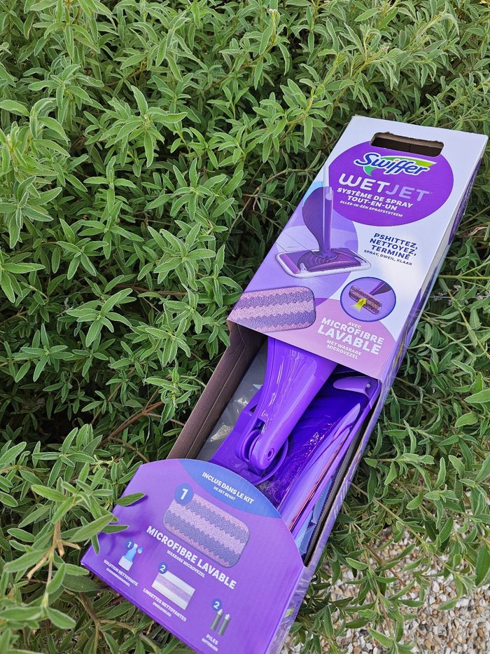 Swiffer WetJet Kit balai spray microfibre lavable