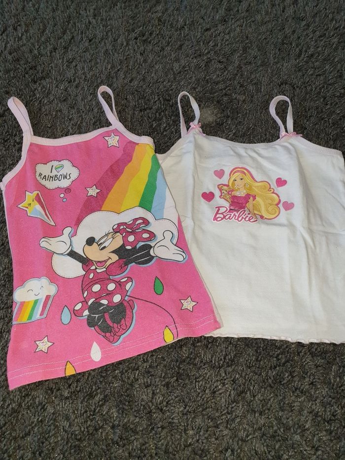 Lot de 4 maillots de corps à bretelles 3 ans - photo numéro 2