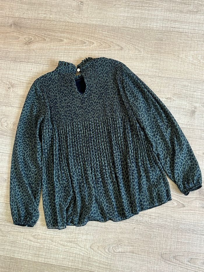 Blouse verte foncée et noire LolaLiza taille 36 jamais portée - photo numéro 8