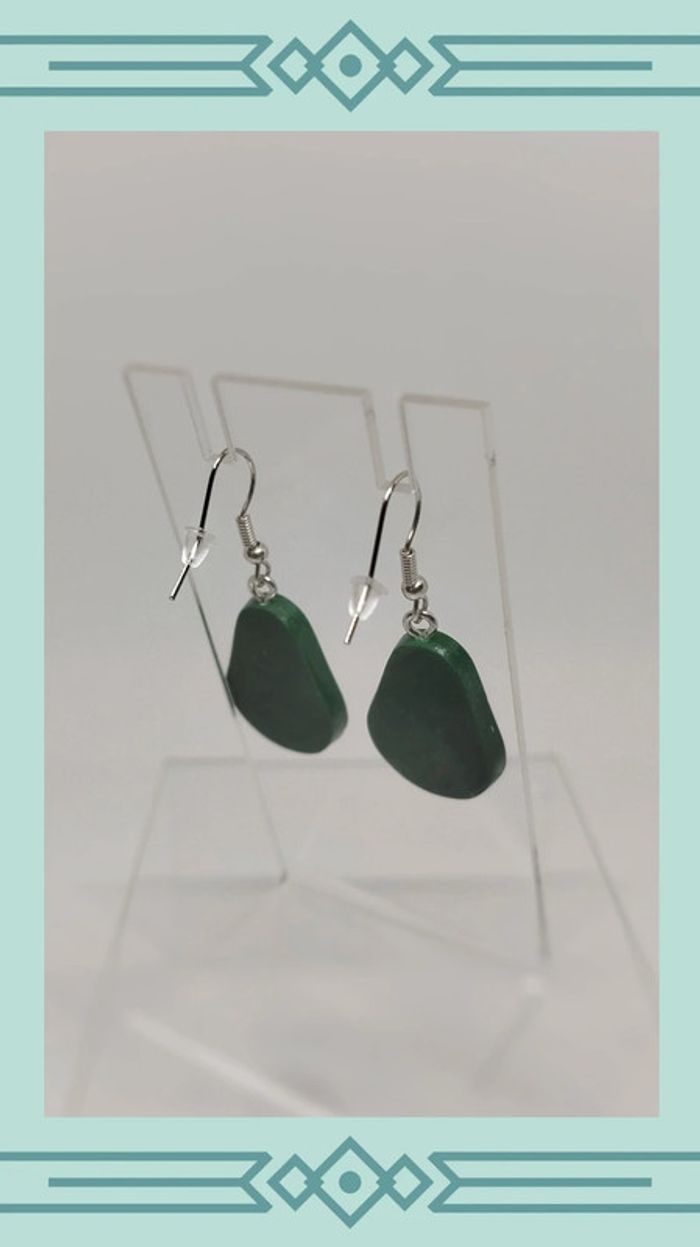 🍄 boucles d'oreilles avocat - photo numéro 4