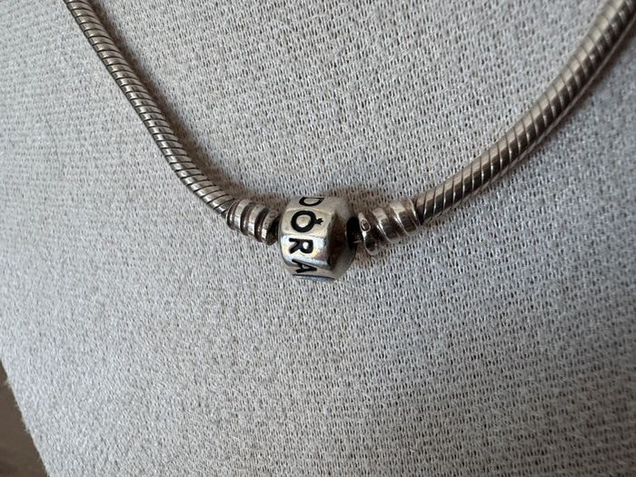 Collier Pandora Moments Authentique Maille Serprent en Argent 40 cm - photo numéro 4