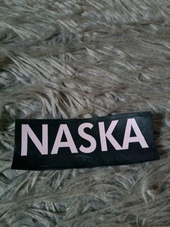 étiquette velcro pour harnais (Naska) 🐶
