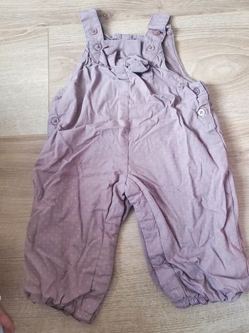 🌴 Combinaison salopette tao lilas taille 3 mois