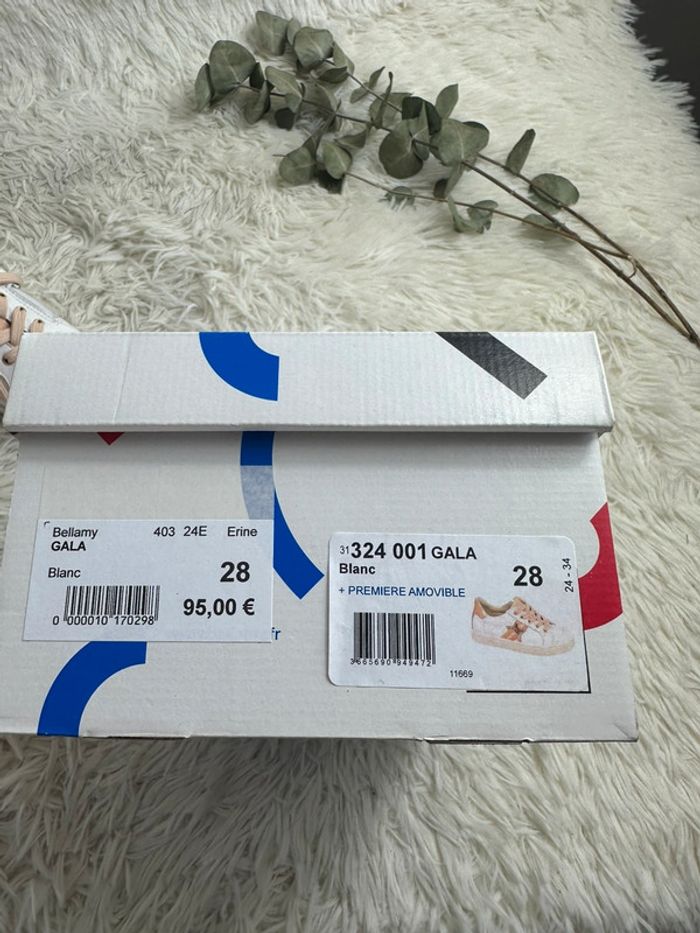 Paire de basket blanche Bellamy taille 28 - photo numéro 7
