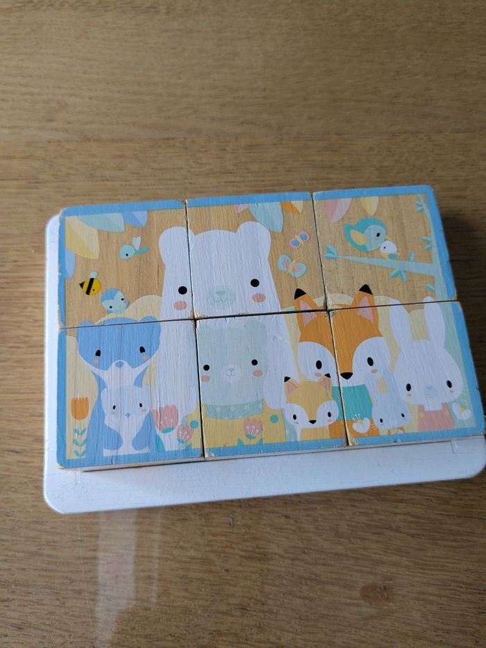 1er jeu de cubes en bois