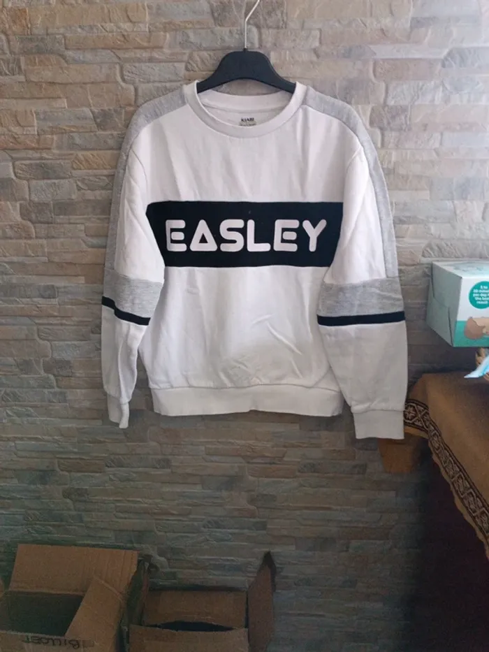 Sweat blanc Easley Kiabi XXS