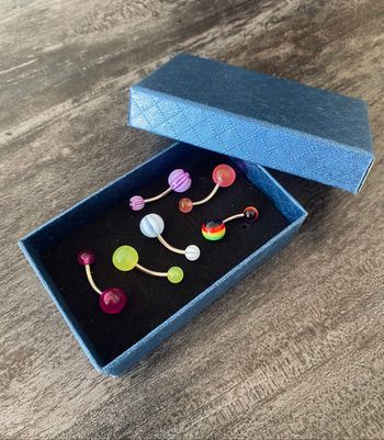 Lot de piercing nombril