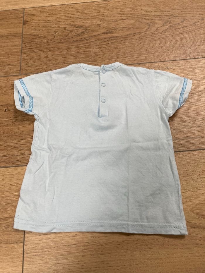 T-shirt manches courtes bleu ciel - photo numéro 2