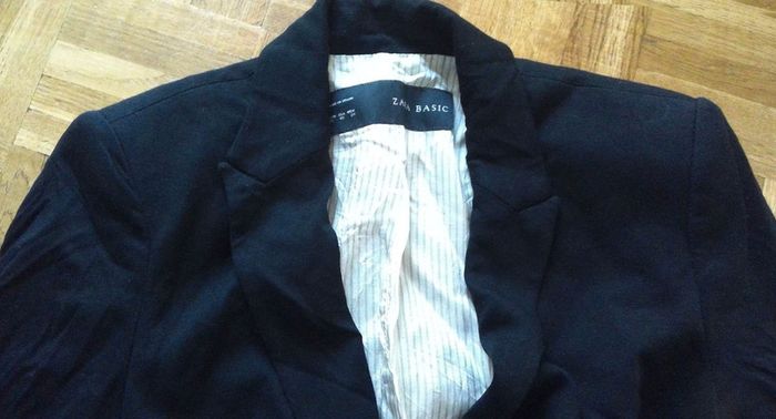 Veste noire TXS Zara - photo numéro 2