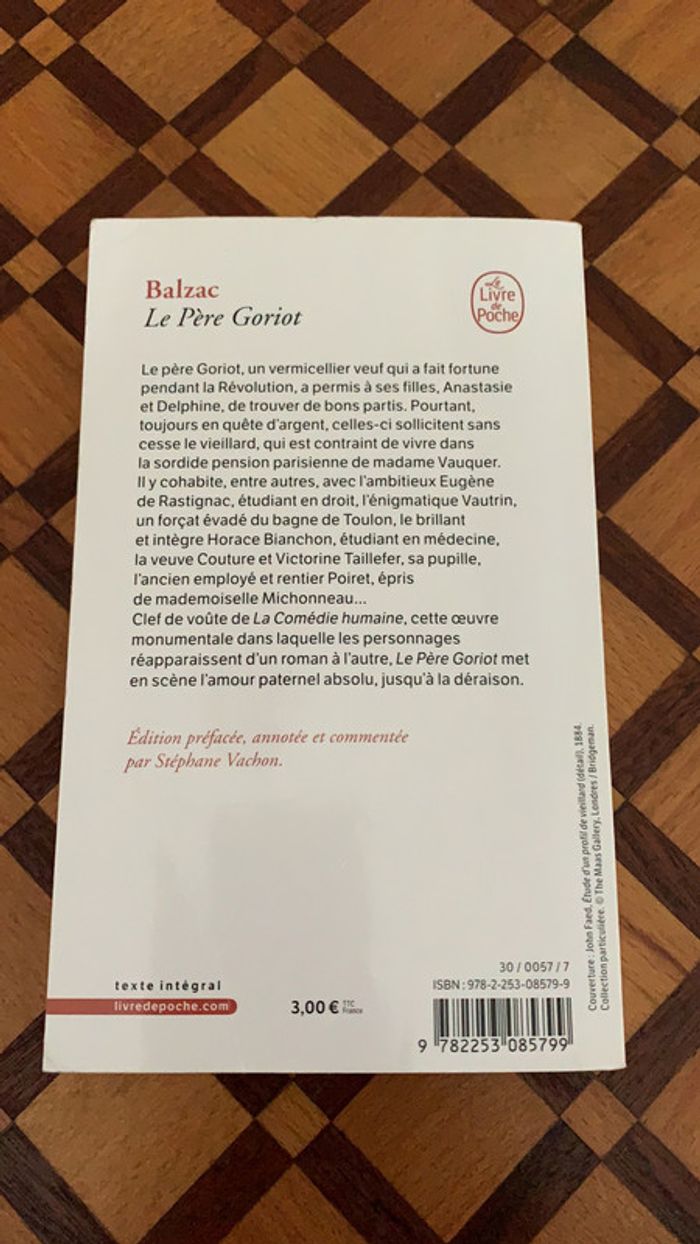Livre Le Père Goriot de Balzac - photo numéro 2