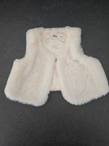 Gilet fourrure 12 mois gemo