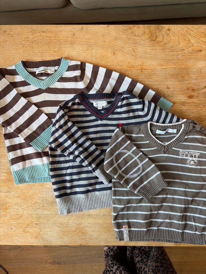 Lot de 5 pulls et gilet garçon 12 mois’ipp - photo numéro 2
