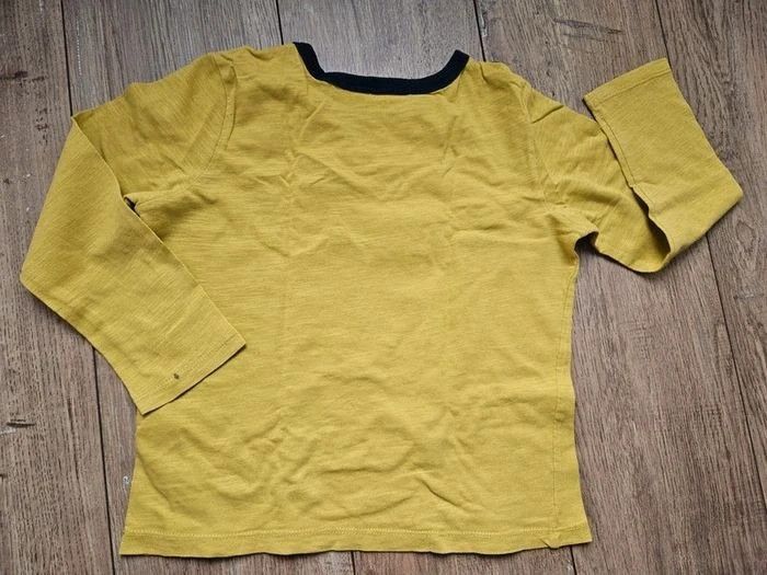 T.shirt manches longues vert pistache Du pareil au même DPAM 5 ans - photo numéro 3