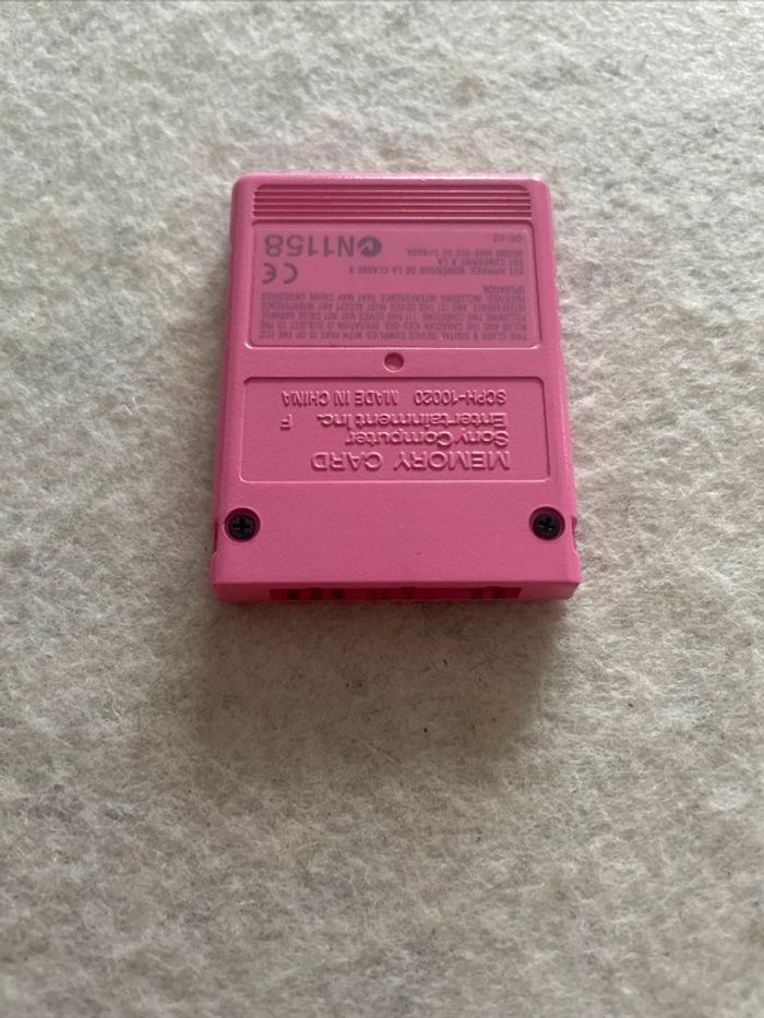 Carte Memoire Officiel memory card 8MB Rose Pink Sony Playstation 2 - photo numéro 6
