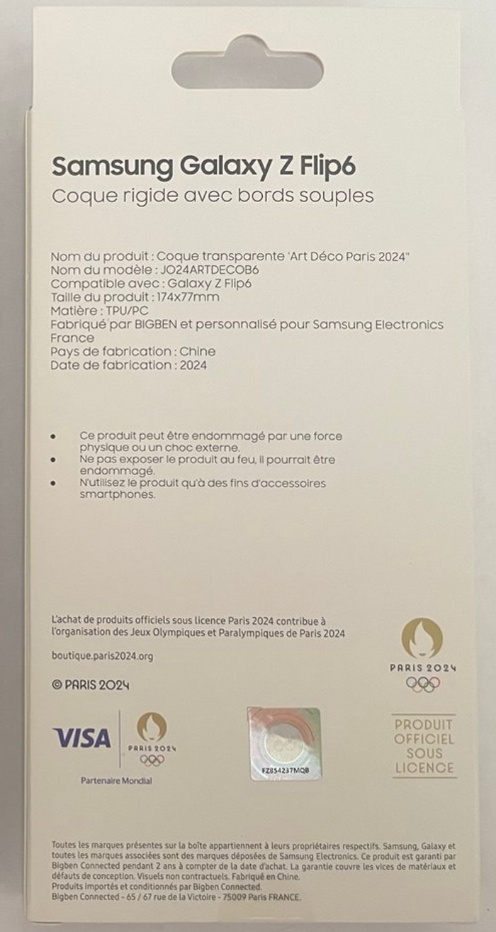 Coque pour Samsung Galaxy Z Flip6 Néo Art Déco Paris 2024 - Jamais Ouvert - Négociable - photo numéro 2