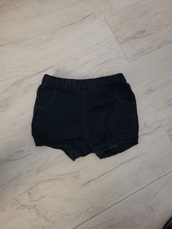 Short léger bleu foncé 12 mois